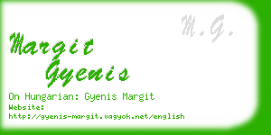 margit gyenis business card